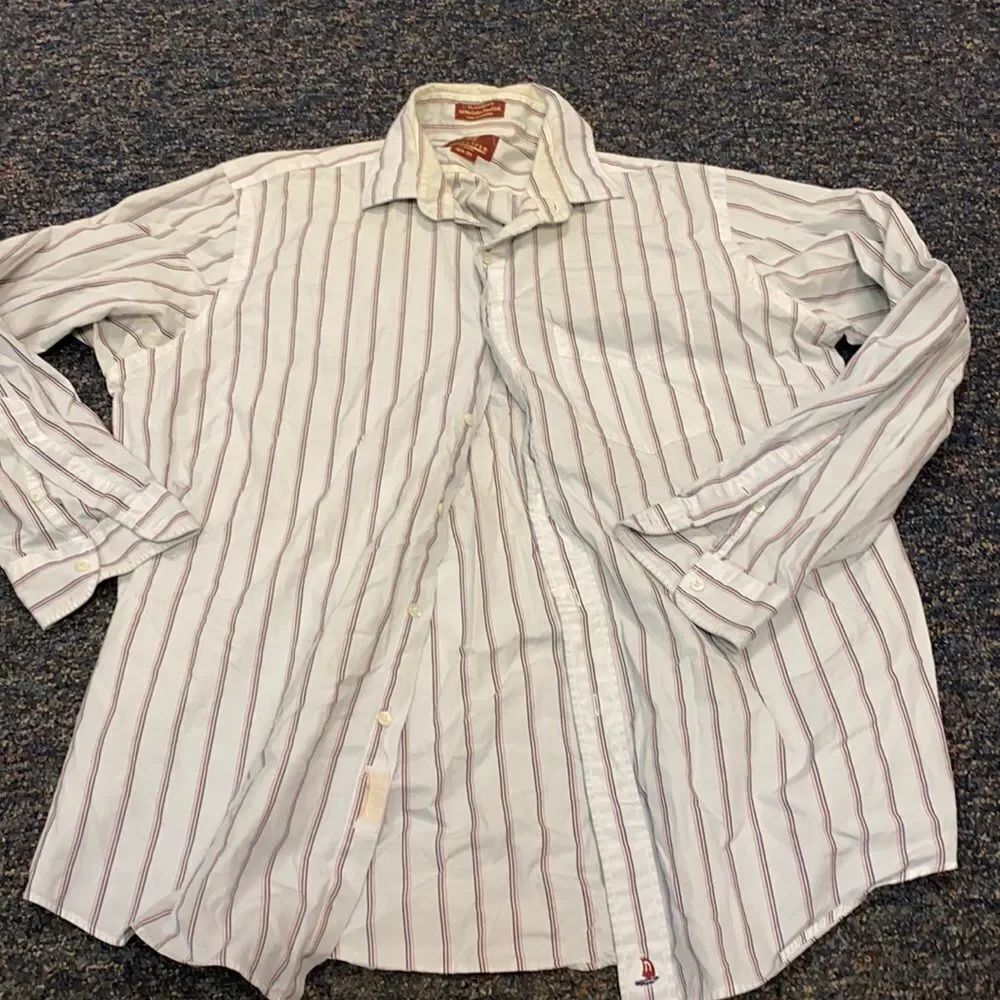Nordstrom Classic Blue Stripped Shirt sz. 16.5